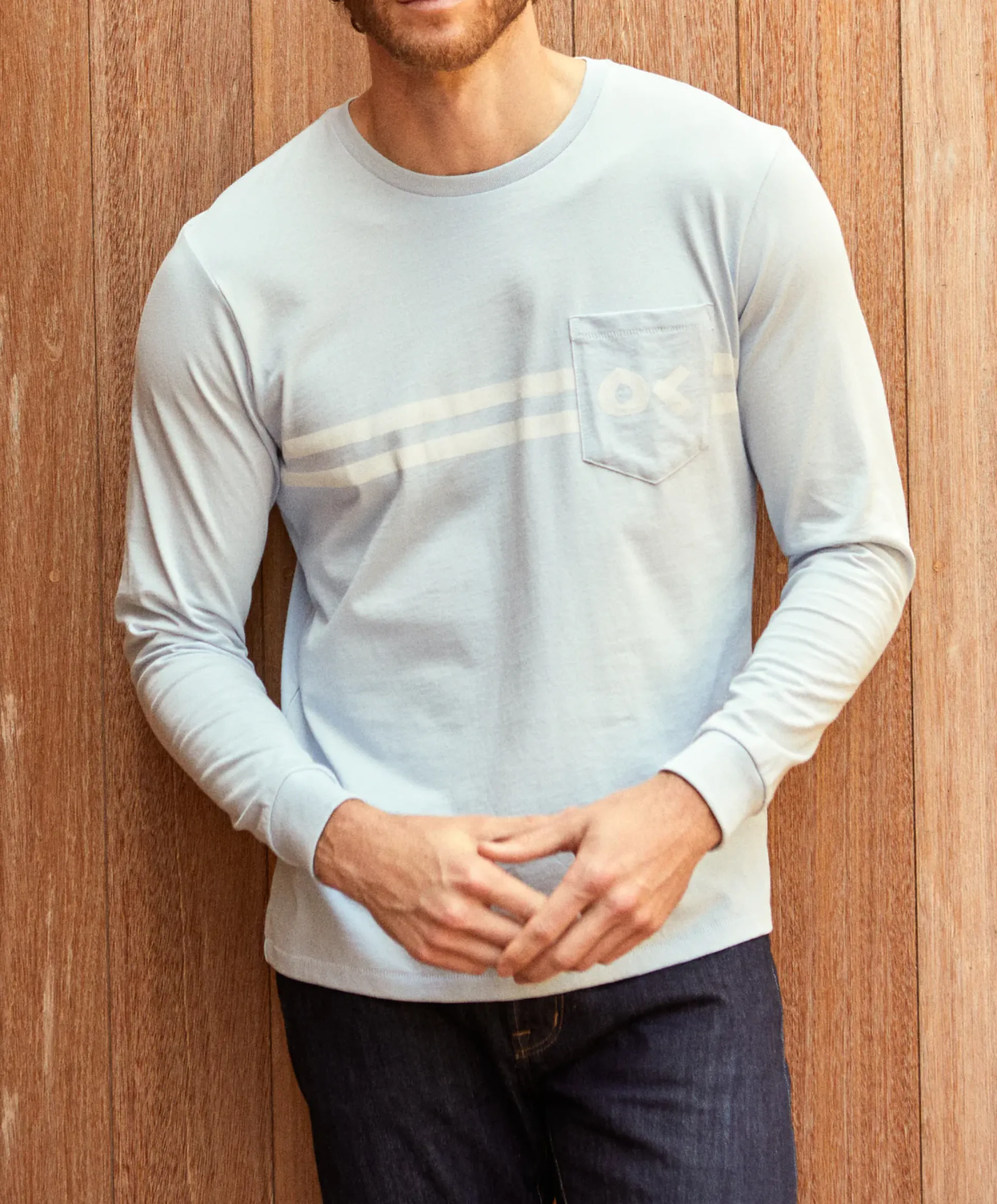 Nostalgic Stripe L/S Pocket Tee