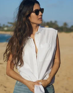 Sydney Sleeveless Linen Shirt